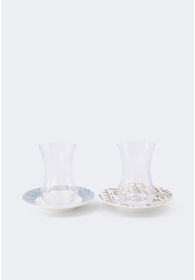 Arabic Tea Cup & Saucer Set Of 6 Pcs