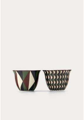 Porcelain Arabic Coffee Cup 70ml Set Of 6 Pcs