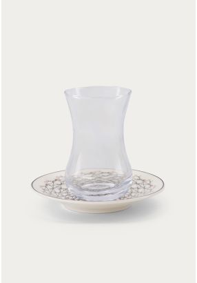 Arabic Tea Cup & Saucer Set Of 6 Pcs
