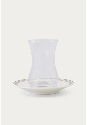 Arabic Tea Cup & Saucer Set Of 6 Pcs