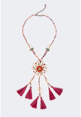 Floral Tassels Necklace