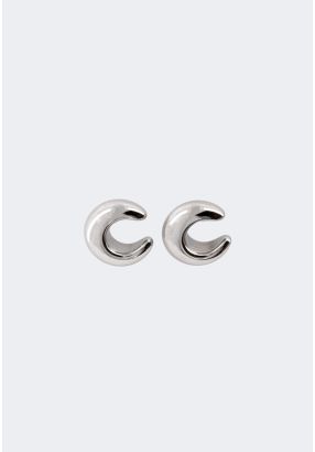 Metallic Crescent Earrings