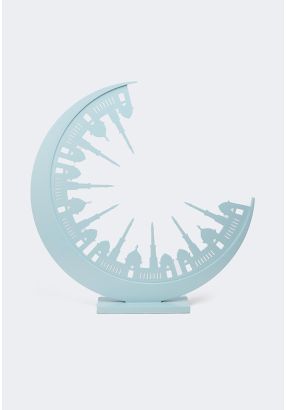 Wooden Ramadan Crescent Home Decoration