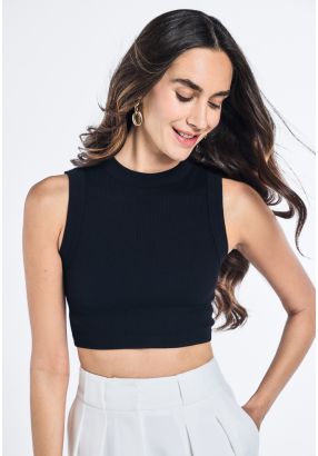 Basic Ribbed Cropped Top