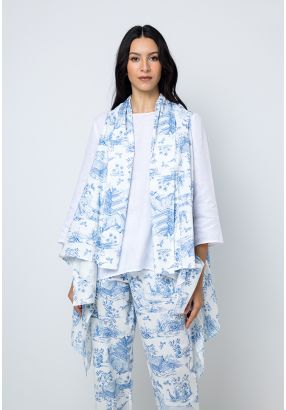 Printed Sleeveless Gilet 