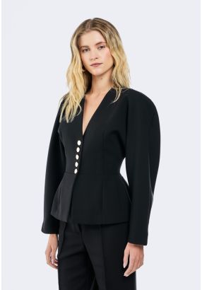 Kimono Sleeve Structured Jacket