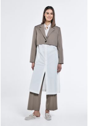 Solid Midi Shirt Dress