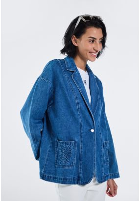 Denim Blazer Jacket