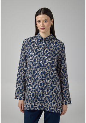 Contrast Printed Shirt
