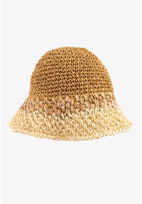 Twisted Straw Paper Bucket Hat