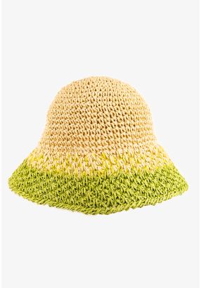 Twisted Straw Paper Bucket Hat