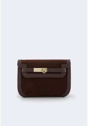 Suede Crossbody Bag