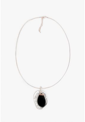 Silver Abstract Necklace