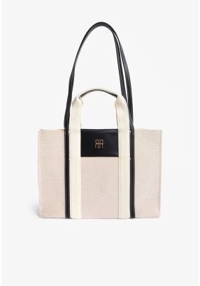 Knitted Top Handle Tote Bag