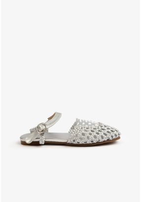 Braided See Through Sandals