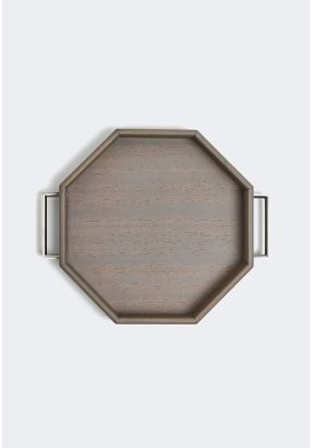 Small  Octagon Tray With Handles