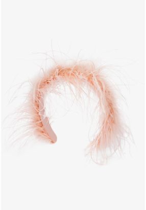 Vibrant Faux Feather Plain Headband