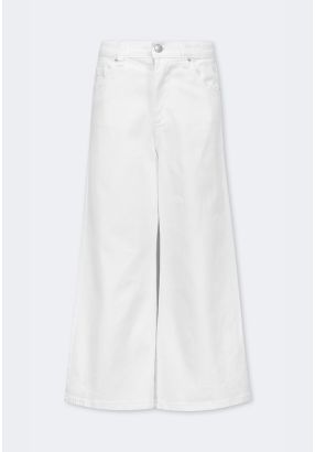 Solid Denim Pants