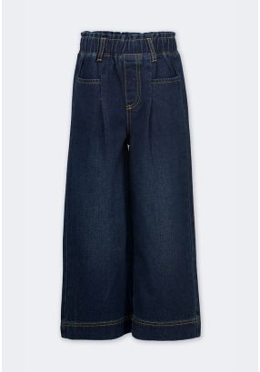 Wide Leg Denim Pants