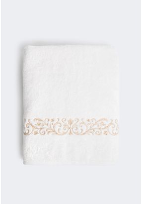 COTTON EMBROIDERED BATH TOWEL