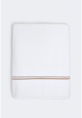 Bath Towel with Piping