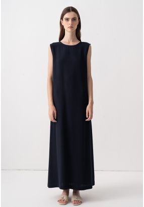 Sleeveless Single Tone Maxi Dress