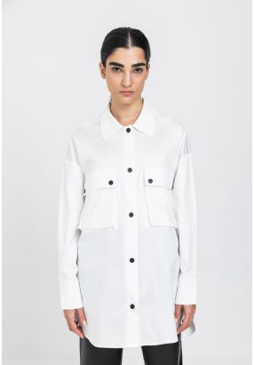 High Low Drop Shoulder Shirt