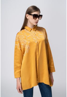 Printed Drop Shoulder Oversized Shirt