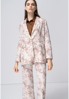 Paisley Printed Multicolored Blazer