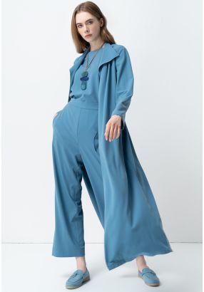 Long Sleeves Belted Maxi Abaya 