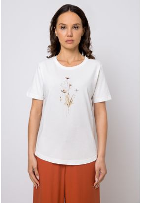 Floral Print Short Sleeve T-Shirt