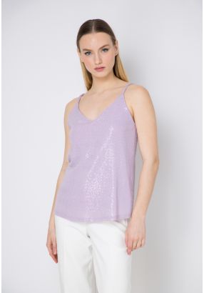 Lurex Sleeveless Top
