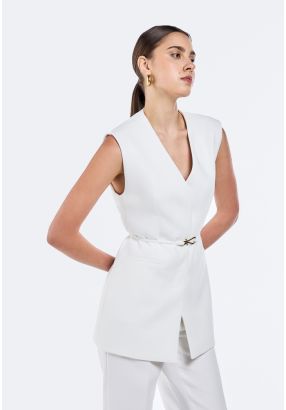 V-Neck Solid Vest