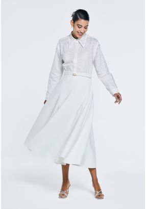 Solid Flared Skirt