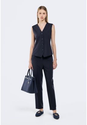 Solid Seam Detail Trousers