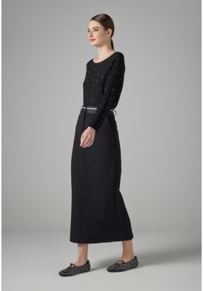 Solid Straight Cut Skirt