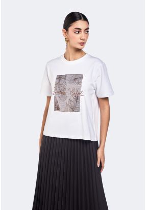 Crystal Embellished T-Shirt