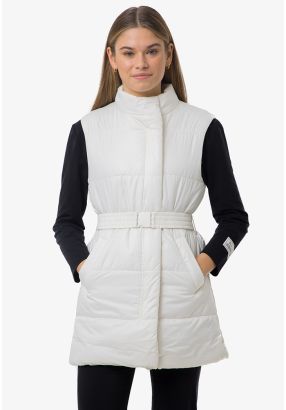 Solid Waterproof Puffy Sleeveless Gilet