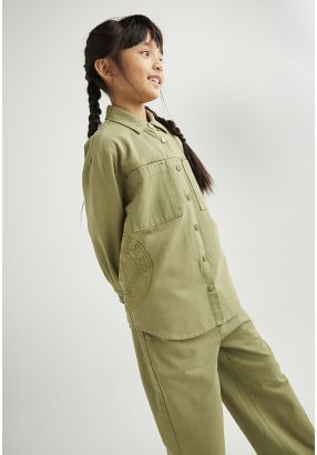 Crystal Embellished Monogram Shirt