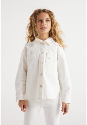 Faux Pearls Embellished Jacket