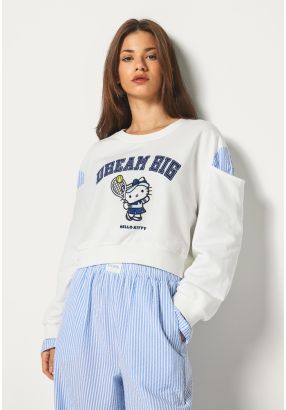 Hello Kitty Embroidered Sweatshirt