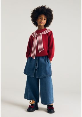 Denim Skirt Pants
