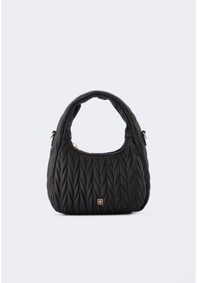 Solid Textured Handbag