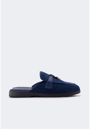 PU Leather Detailed Mules