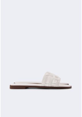 PU Leather Monogram Flats