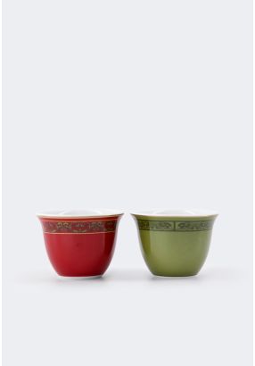 Porcelain Arabic Coffee Set Of 6 Pcs