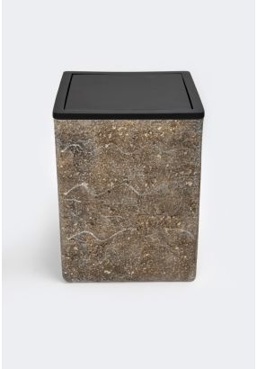 Marble Trash Box With Lid