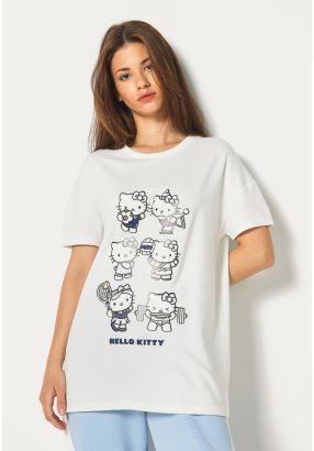 Hello Kitty Embossed T Shirt