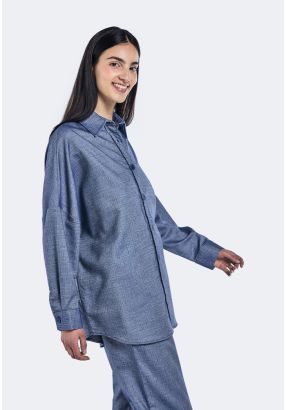 Solid Drop Shoulder Shirt