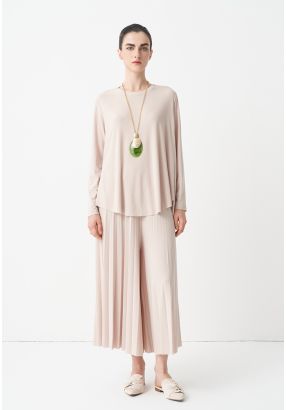 Single Tone Wide Legs Culottes